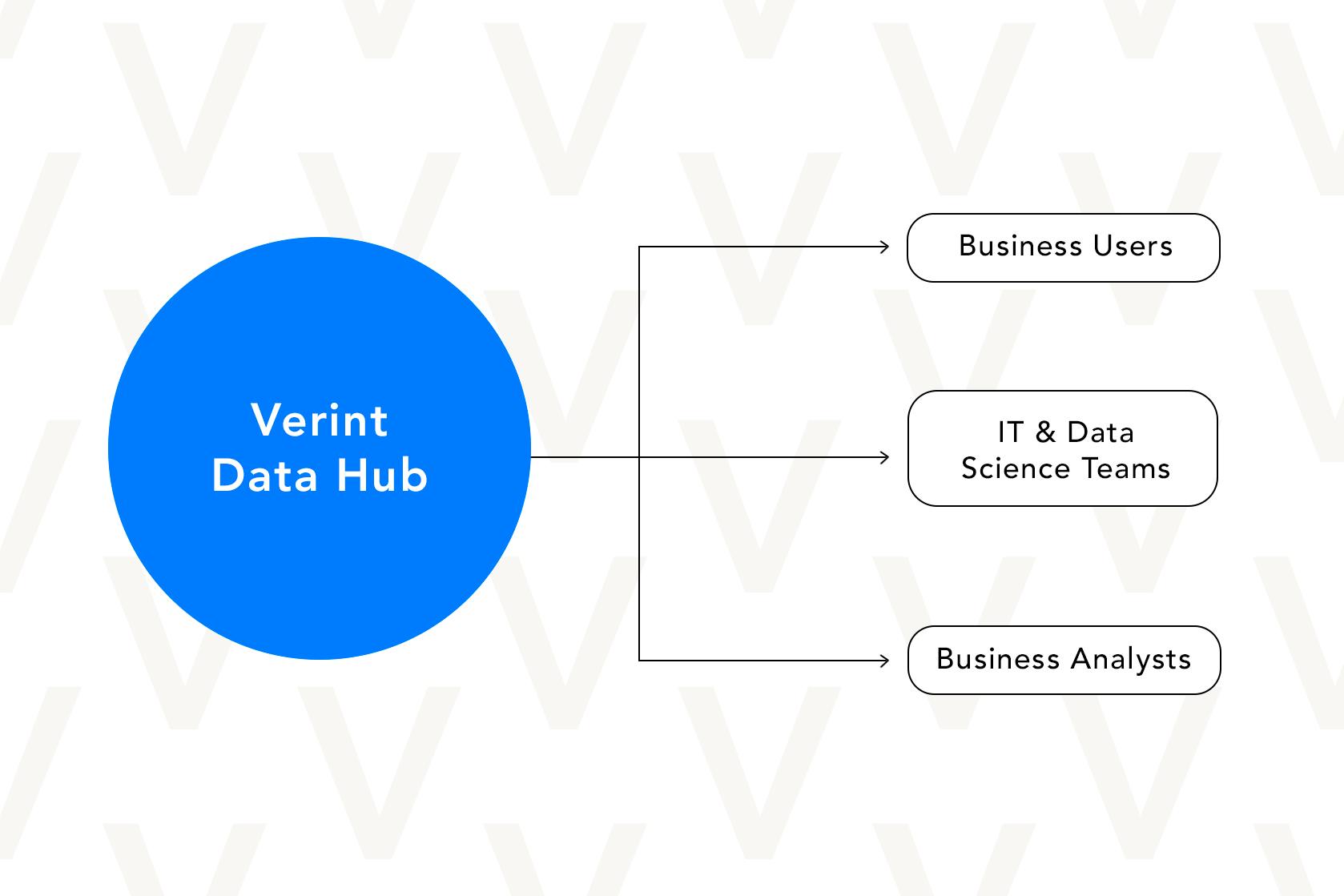 diagrama do hub de dados verint