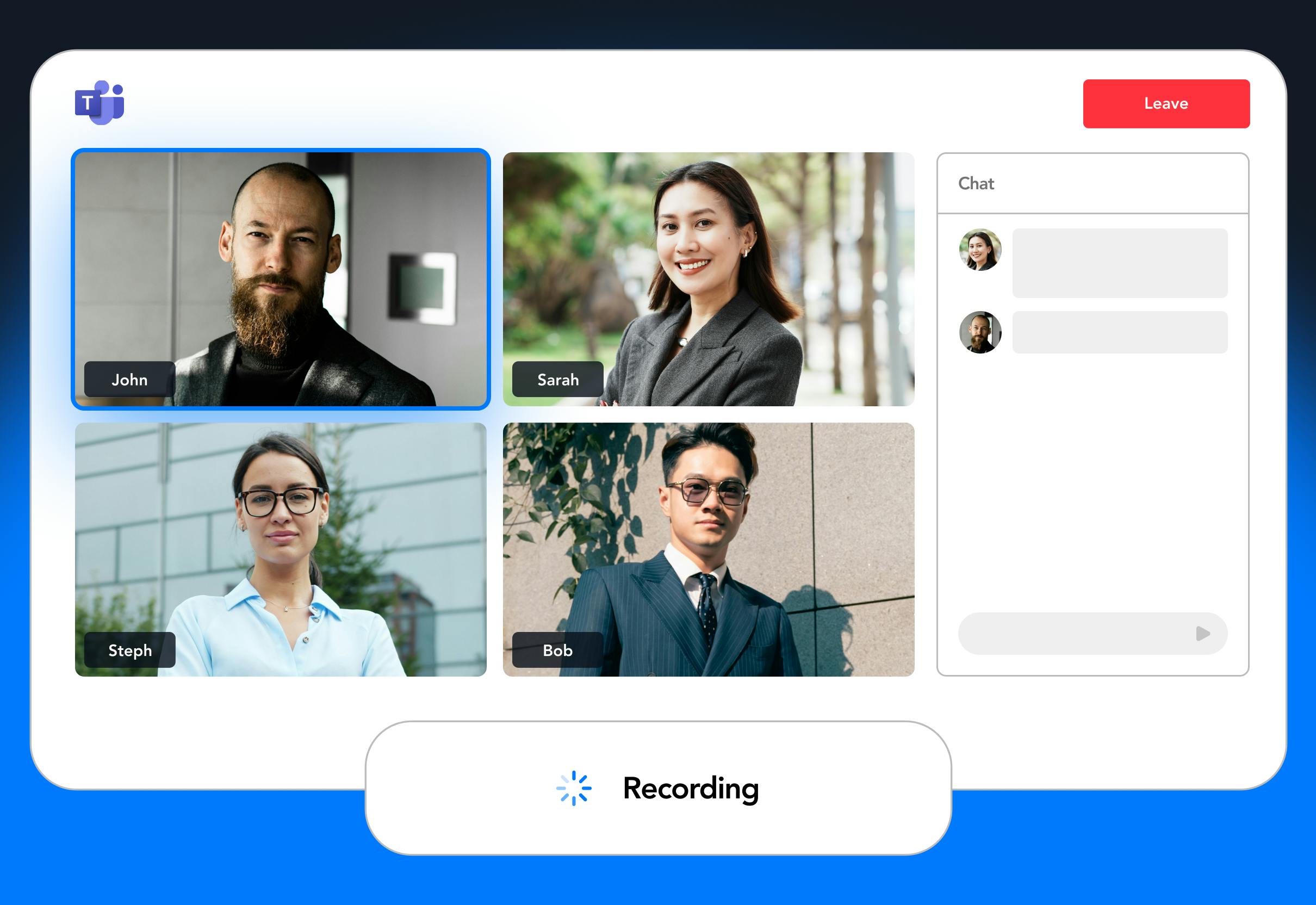 Dashboard showing Verint Financial Compliance's recording feature.
