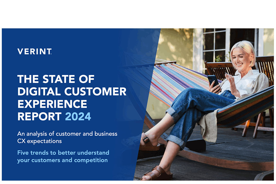 El Informe sobre el Estado de la Experiencia Digital del Cliente 2024, Un análisis de las expectativas de CX de clientes y empresas, Cinco tendencias para comprender mejor a sus clientes y la competencia.