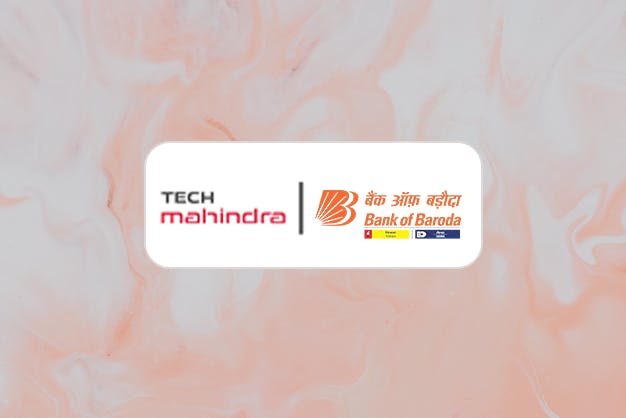 logo van Bank of Baroda en Tech Mahindra