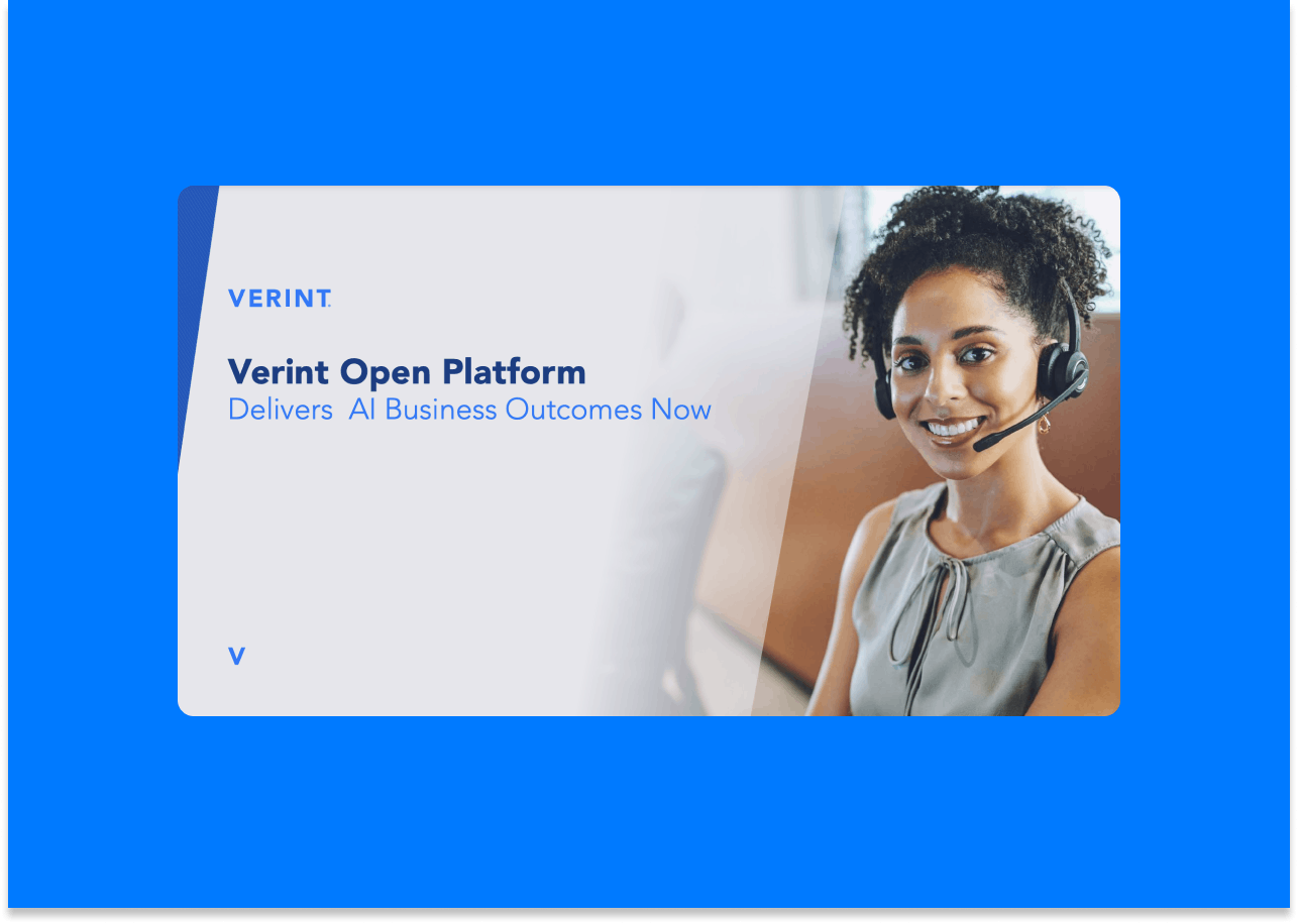 Verint Open Platform Brochure thumbnail