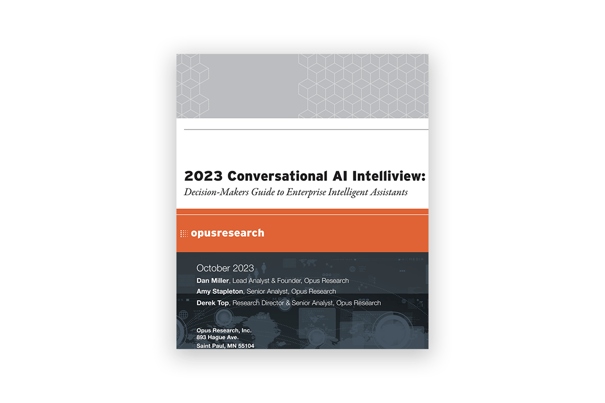 opus research conversational ai intelliview
