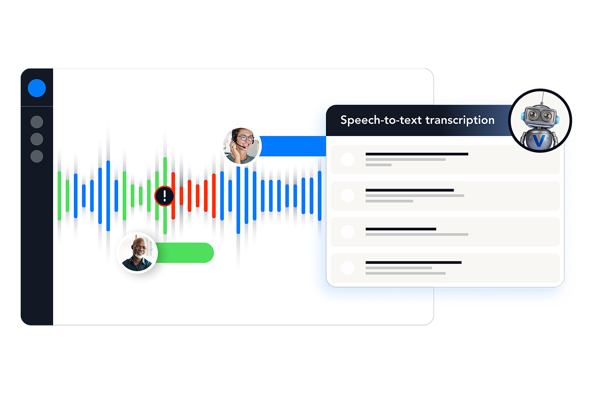 speech to text transcription software screen demo