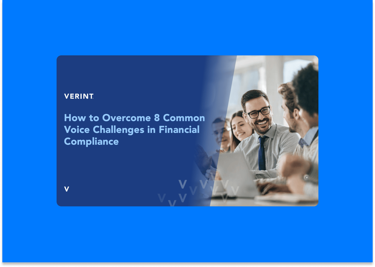 How to Overcome 8 Common Voice Challenges in Financial Compliance ebook thumbnail
