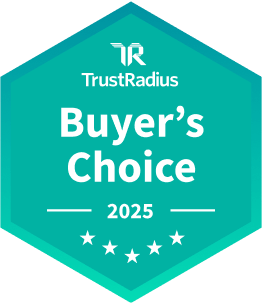 escolha dos compradores TrustRadius 2025 badge