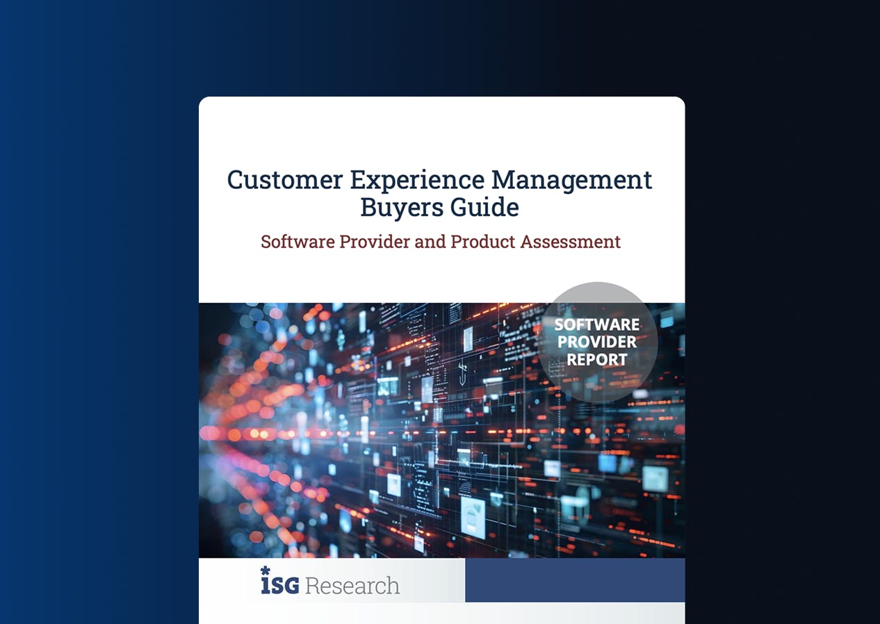 ISG Research 2025 CXM buyers guide miniatuurafbeelding