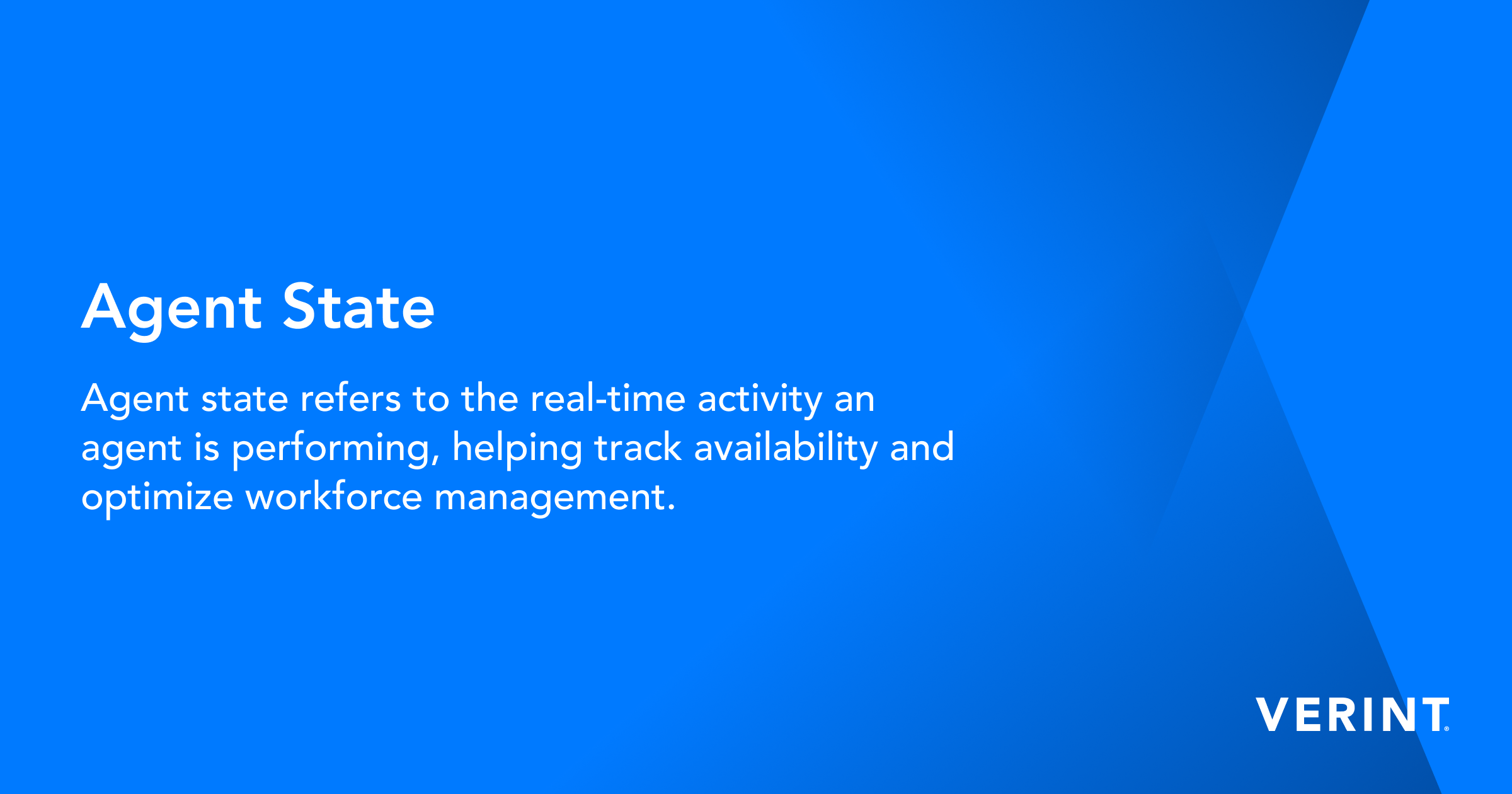 What is an Agent State? | Verint