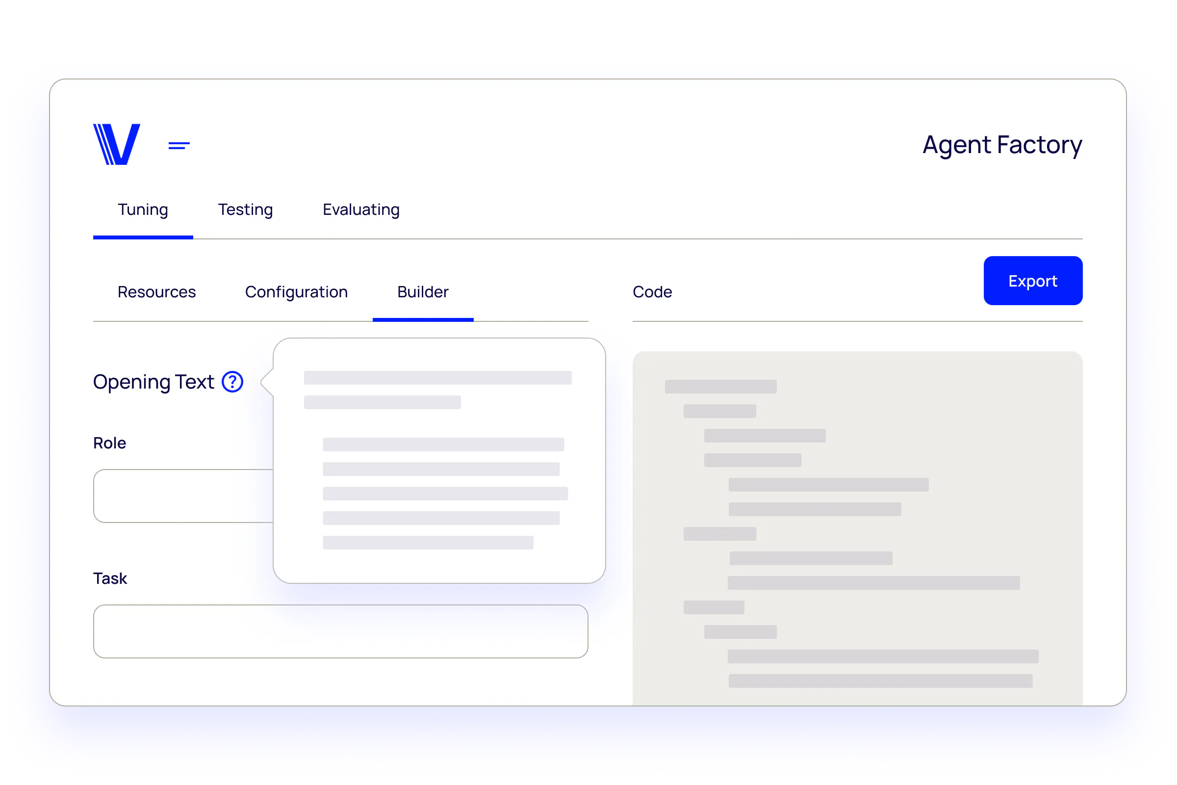 Dashboard illustrating centralized prompt management for agentic AI, enabling teams to manage, update, and govern prompts across agents and applications while maintaining brand consistency, compliance, and scalable AI operations.