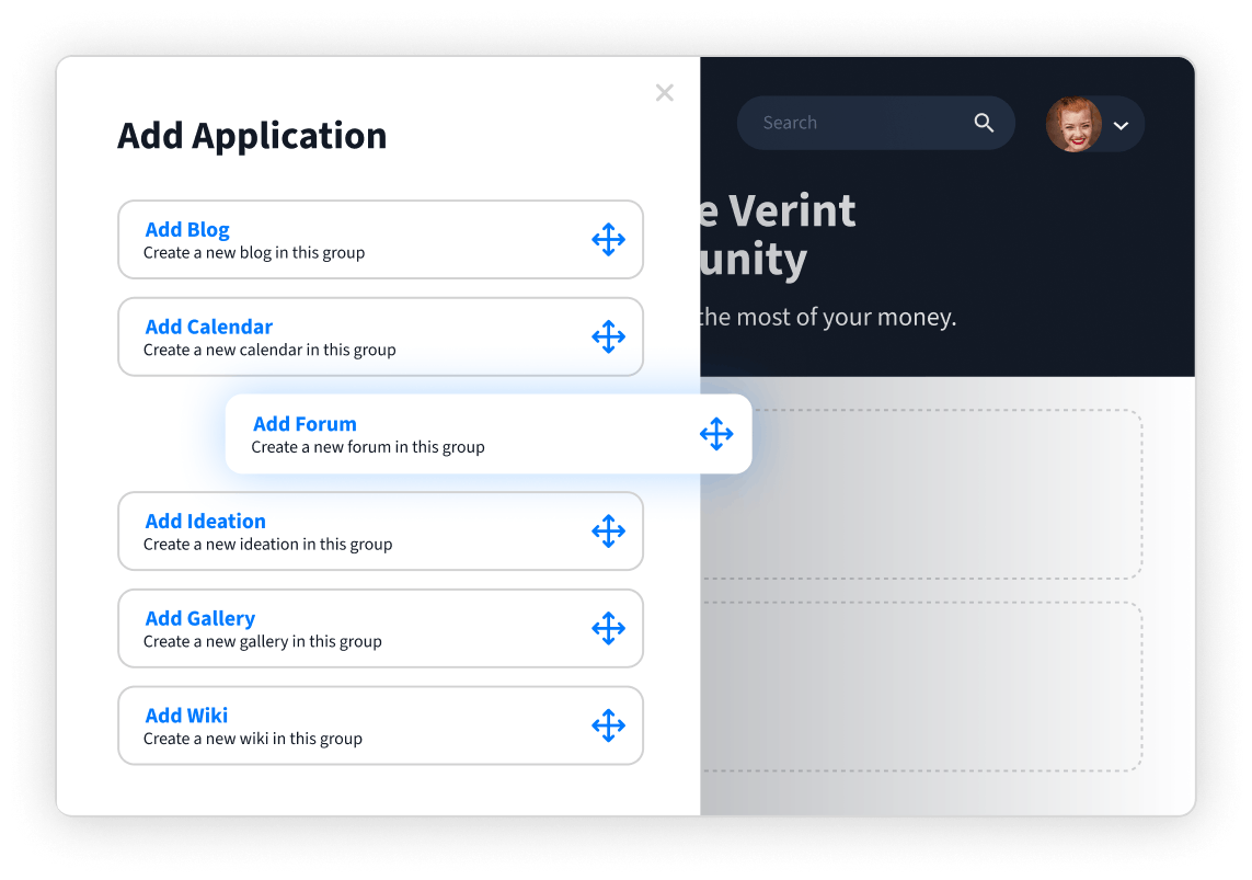 Verint Community Produkt-Screenshot