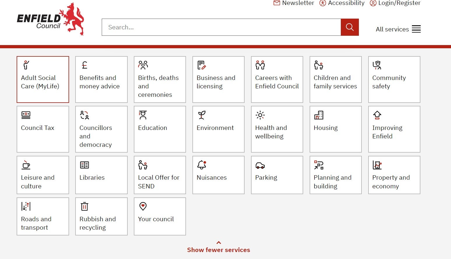 Enfield Council range of services