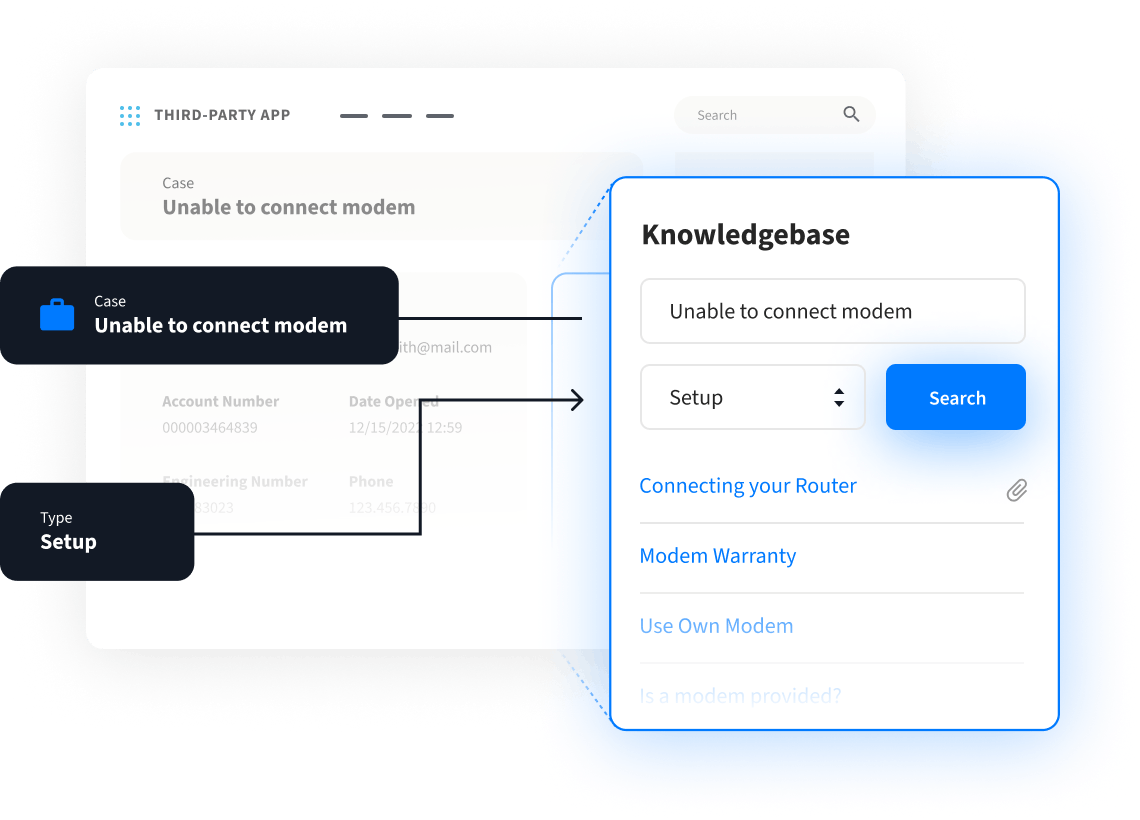 Wissensmanagement Wissensdatenbank Produktbildschirm