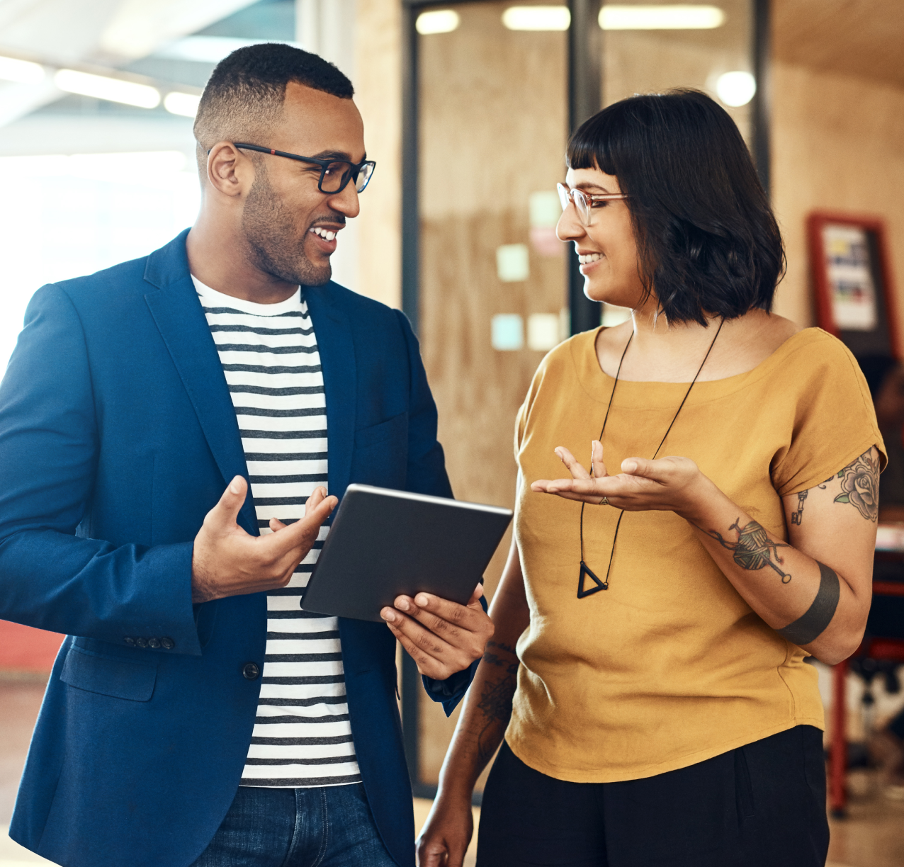 Man and Woman standing
