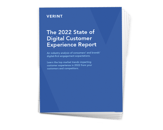 The 2022 State of Digital Customer Experience Report cover promo