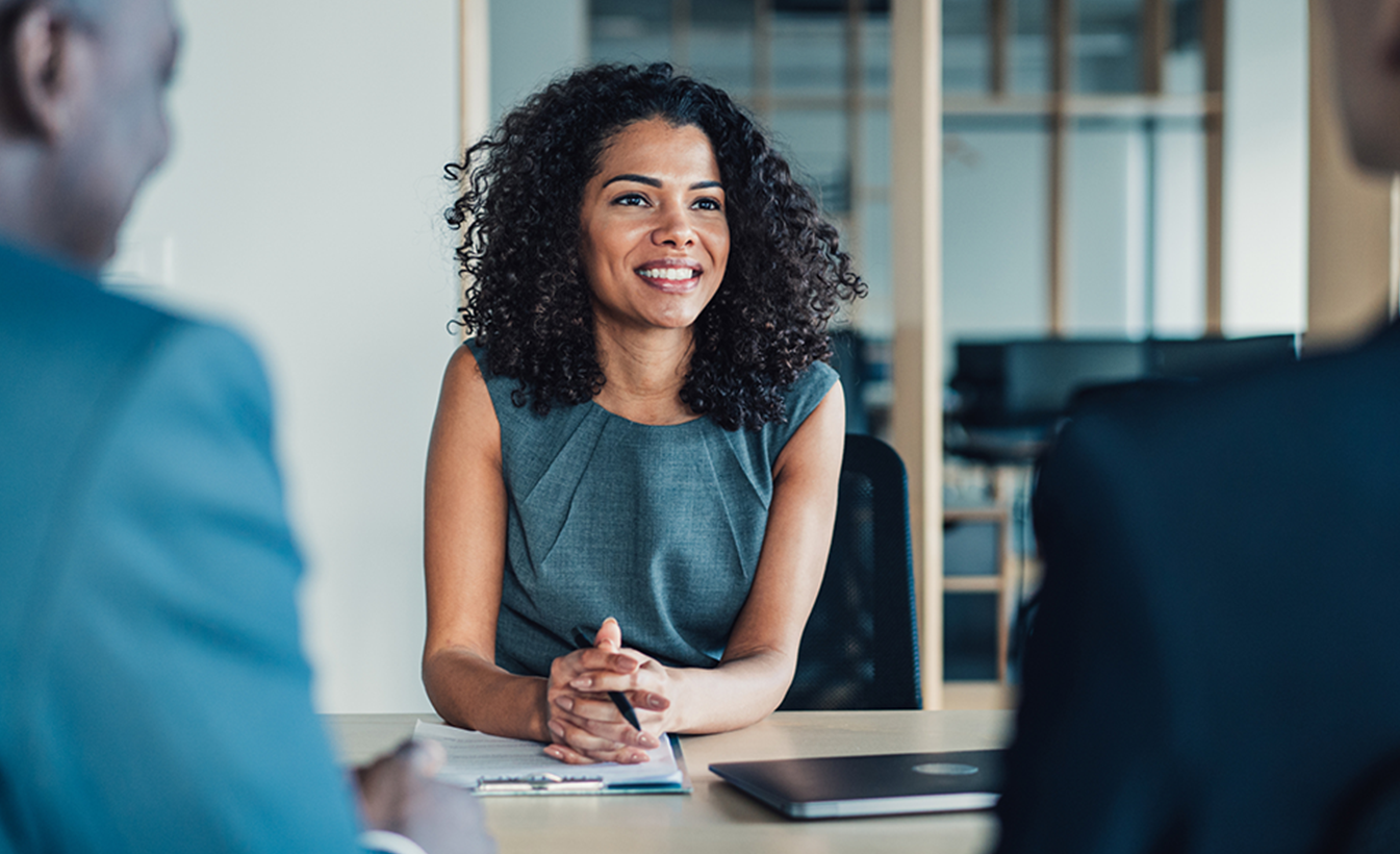 banker meeting with clients