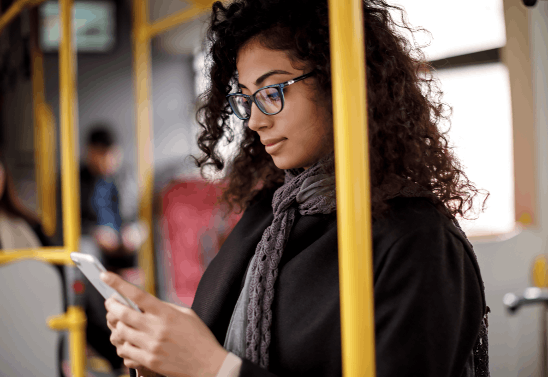 Woman on the go on phone