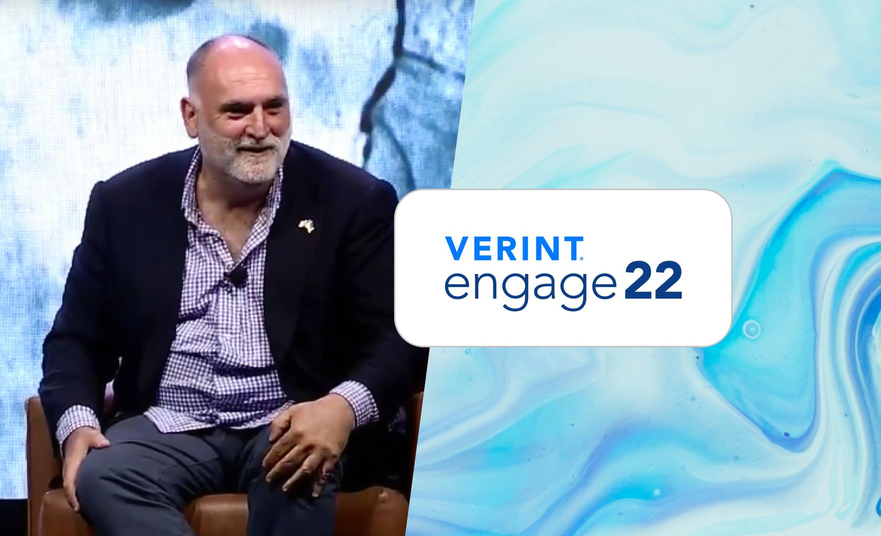Chef Jose Andres speaking at Verint Engage 22